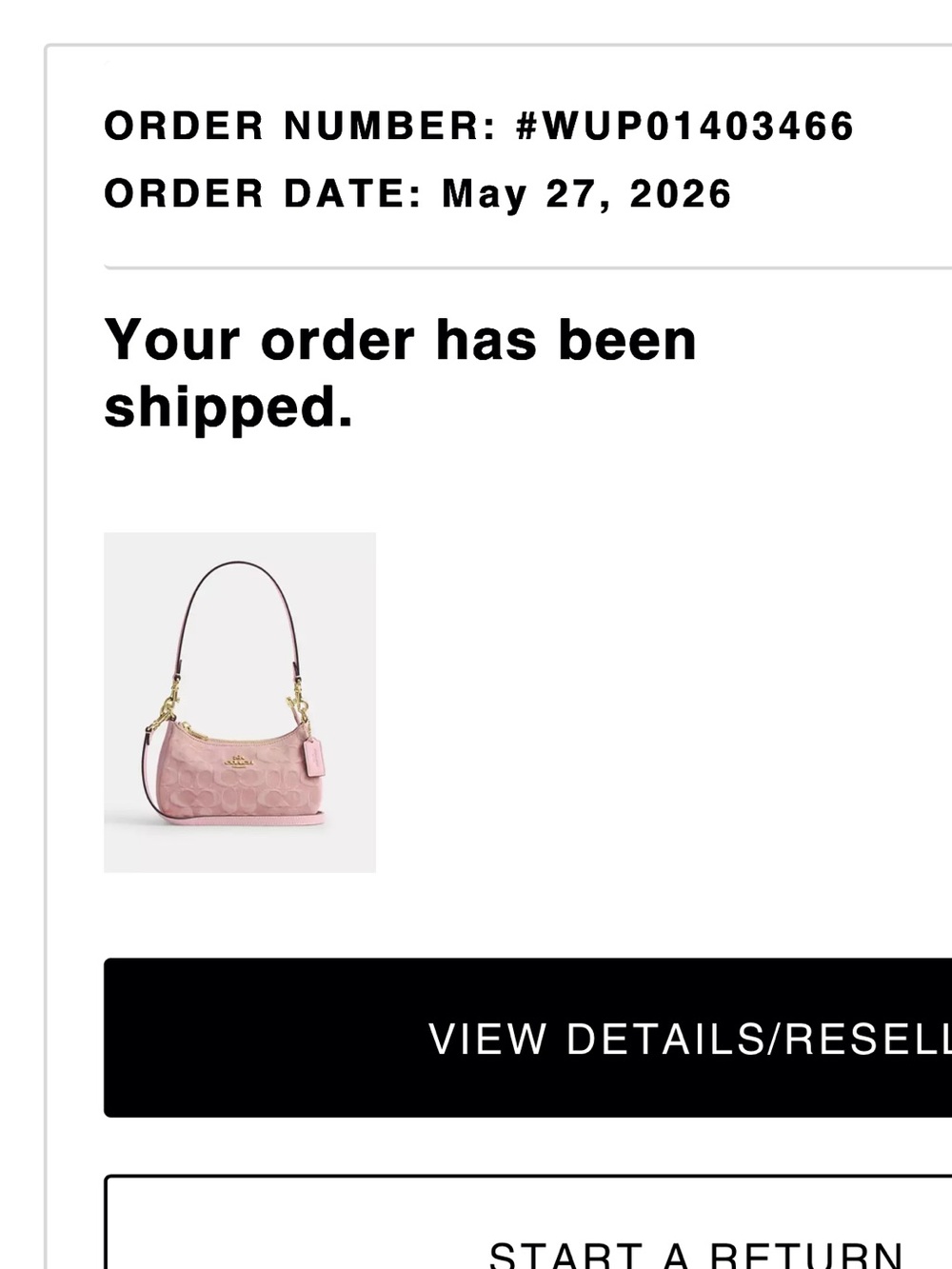 Coach Pink Signature Jacquard Shoulder Bag with Gold Hardware